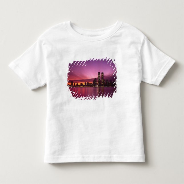 Camiseta Infantil Manhattan Skyline e Hudson River, Nova Iorque, (Frente)
