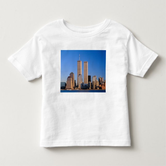 Camiseta Infantil Manhattan Skyline e Hudson River, Nova York, 2 (Frente)