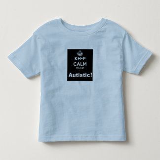 Camiseta Infantil Mantenha a calma que eu sou apenas autístico