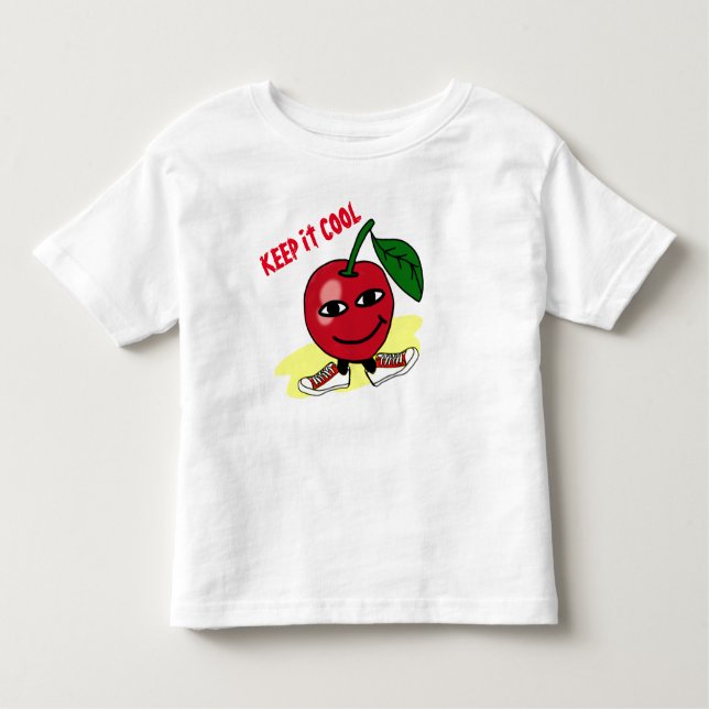 Camiseta Infantil Mantenha a maçã legal (Frente)