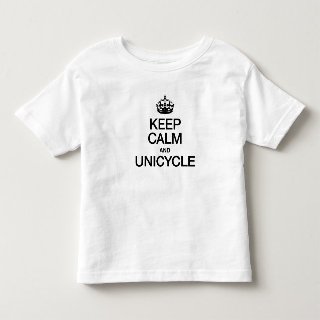 CAMISETA INFANTIL MANTENHA CALMA E UNICÍCULO (Frente)