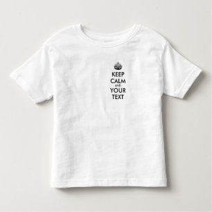 Camiseta Infantil MANTENHA O CALM Personalizado e o TEXTO