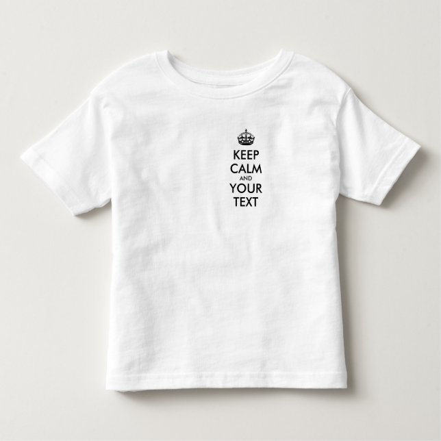 Camiseta Infantil MANTENHA O CALM Personalizado e o TEXTO (Frente)
