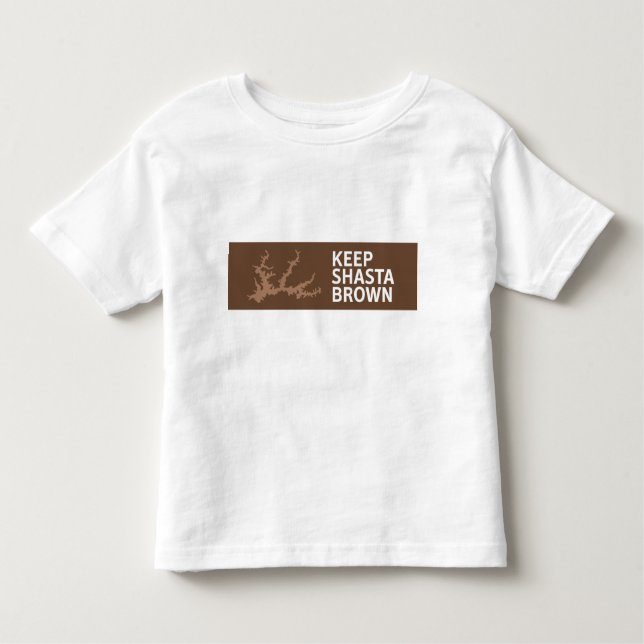 Camiseta Infantil Mantenha o estilo da criança de Shasta Brown (Frente)