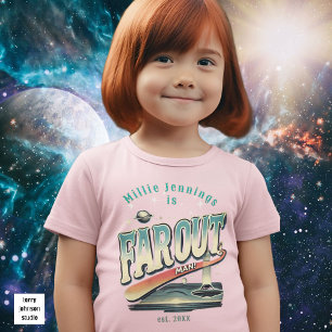 Camiseta Infantil Mantenha-se no caminhoneiro" Retro 60s rosa person