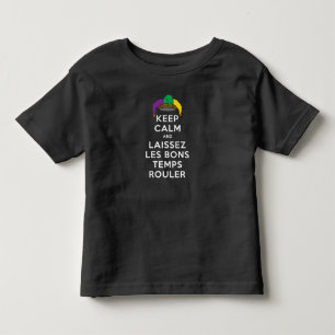 Camiseta Infantil MANTER CALM e LAISSEZ LES BONS TEMPS ROULER