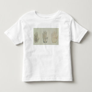 Camiseta Infantil Mãos de um primata e de um humano