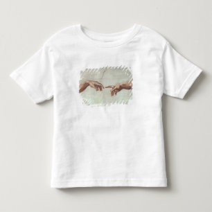 Camiseta Infantil Mãos do deus e do Adam