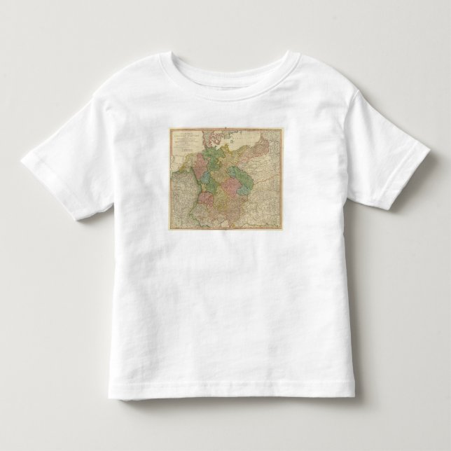 Camiseta Infantil Mapa alemão do império (Frente)
