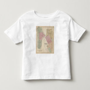 Camiseta Infantil Mapa da cidade do lago, e mapa de Wabasha,