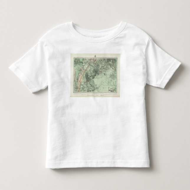 Camiseta Infantil Mapa da classificação de terra de New mexico (Frente)