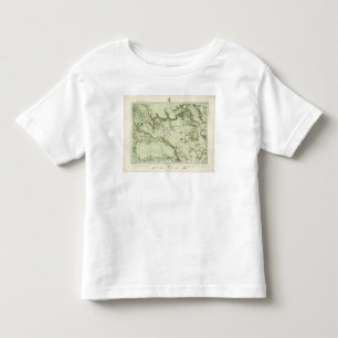 Camiseta Infantil Mapa da classificação de terra de New mexico