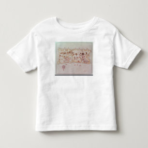 Camiseta Infantil Mapa da ilha de Puerto Rico, 1599