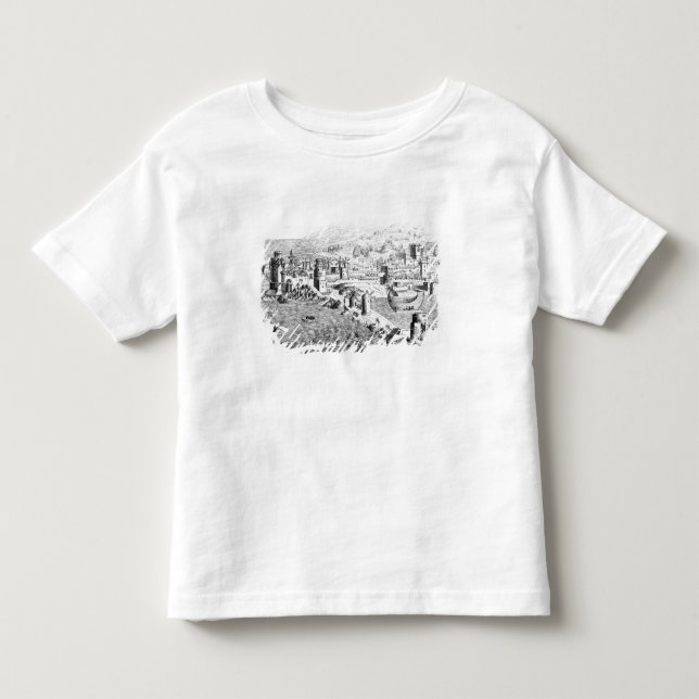 Camiseta Infantil Mapa da ilha do Rodes (Frente)