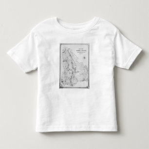 Camiseta Infantil Mapa da paróquia de Hackney
