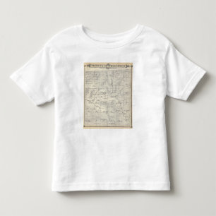 Camiseta Infantil Mapa da seção de T19S R28E Tulare County