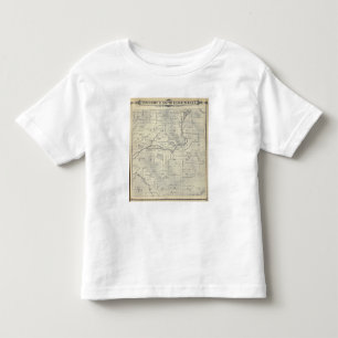 Camiseta Infantil Mapa da seção de T21S R29E Tulare County