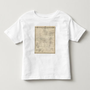 Camiseta Infantil Mapa da seção de T23S R28E Tulare County