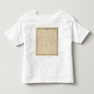 Camiseta Infantil Mapa da seção de T24S R22E Tulare County