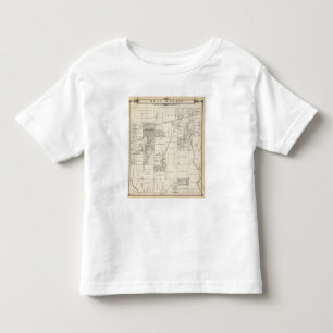 Camiseta Infantil Mapa da seção do NE 1/4 Tulare County de T19S R2