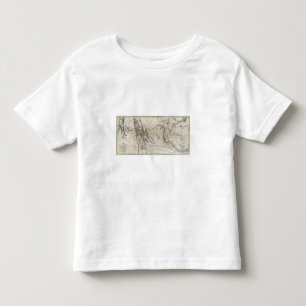 Camiseta Infantil Mapa da trilha 2 de Lewis e de Clark