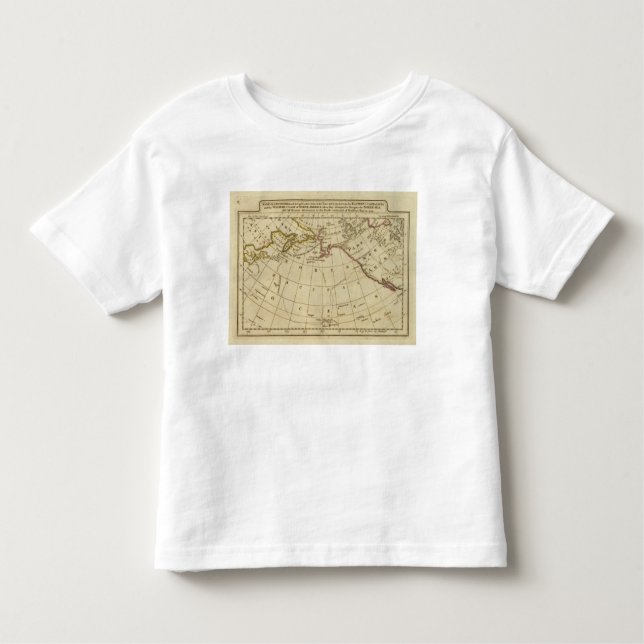 Camiseta Infantil Mapa das descobertas feitas pelo cozinheiro e pelo (Frente)