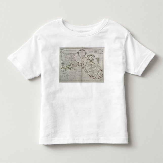 Camiseta Infantil Mapa das descobertas novas (Frente)