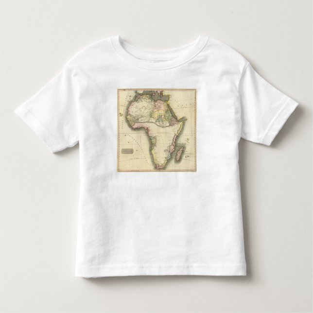 Camiseta Infantil Mapa de África (Frente)