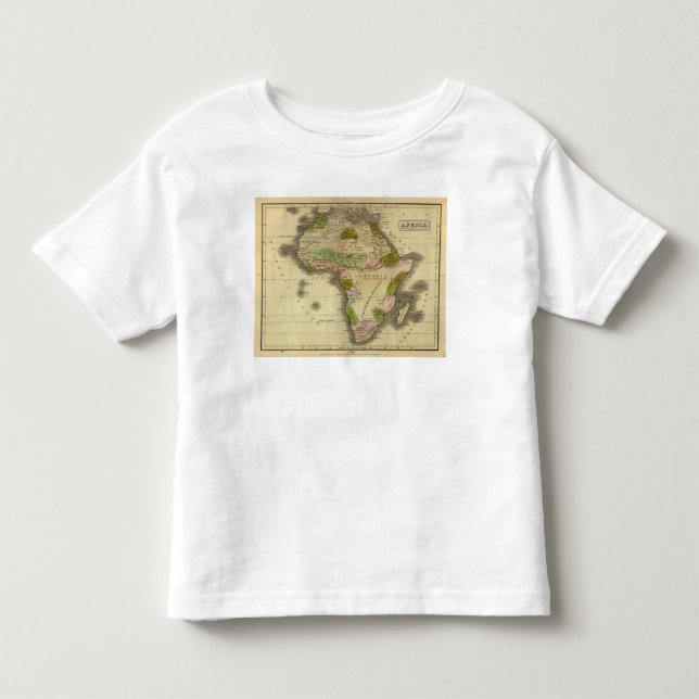 Camiseta Infantil Mapa de África Olney (Frente)