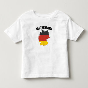 Camiseta Infantil Mapa de alemanhas - Bandeira Alemã - Viagem da Ale