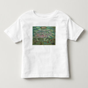 Camiseta Infantil Mapa de Alexandria, 'de Civitates Orbis Terrarum