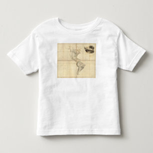 Camiseta Infantil Mapa de América por um Arrowsmith