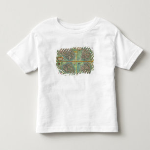 Camiseta Infantil Mapa de Arnhem, de Velmo, de Gelre, e de Ruerm,