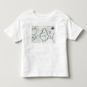 Camiseta Infantil Mapa de Atlantis, 'de Mundus Subterraneus