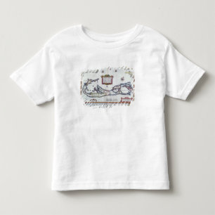 Camiseta Infantil Mapa de Bermuda