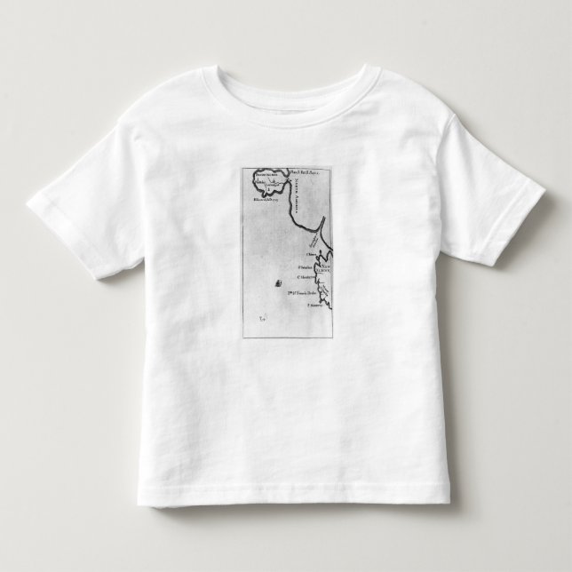 Camiseta Infantil Mapa de Brobdingnag (Frente)