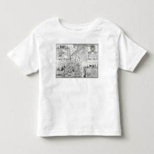 Camiseta Infantil Mapa de Caernarvon, 1616