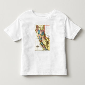 Camiseta Infantil Mapa de CaliforniaPanoramic