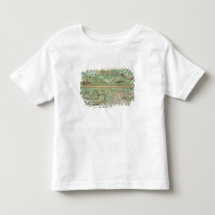 Camiseta Infantil Mapa de Candia e de Corfu, 'de Civitates Orbis Ter