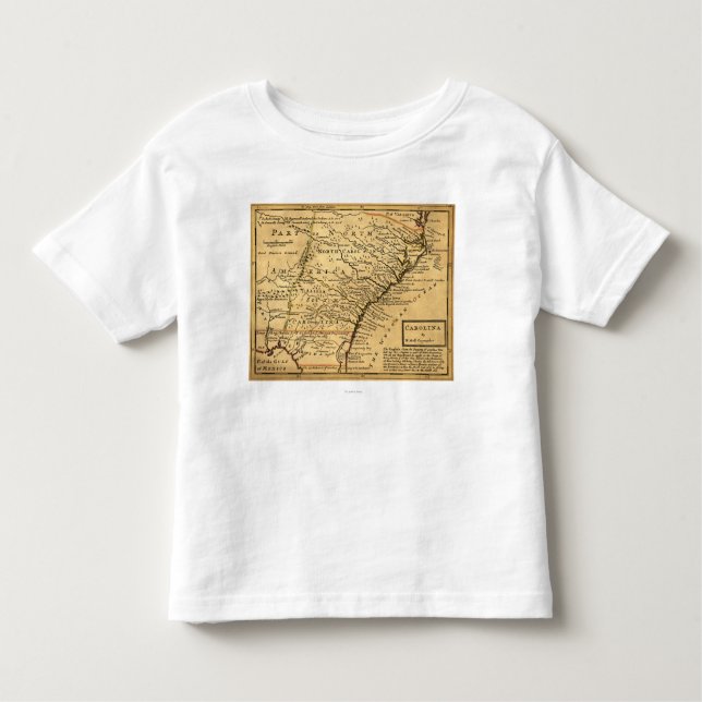 Camiseta Infantil Mapa de CarolinaPanoramic (Frente)