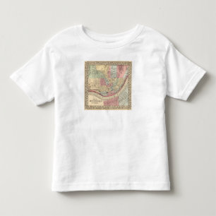 Camiseta Infantil Mapa de Cincinnati por Mitchell
