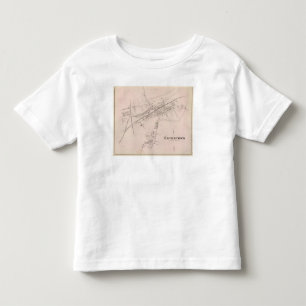 Camiseta Infantil Mapa de Eatontown, New-jersey