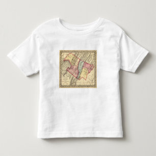 Camiseta Infantil Mapa de Grant, condados résistentes