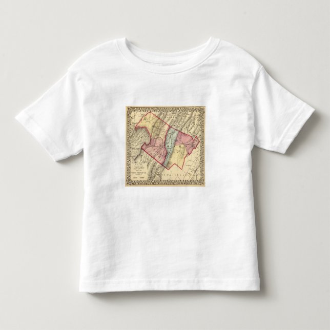 Camiseta Infantil Mapa de Grant, condados résistentes (Frente)