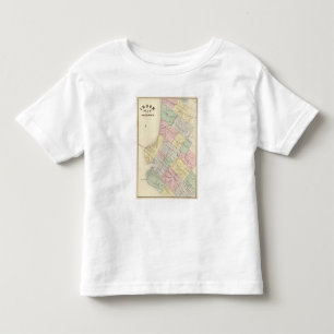 Camiseta Infantil Mapa de índice de Oakland