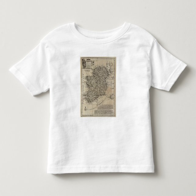 Camiseta Infantil Mapa de Ireland (Frente)