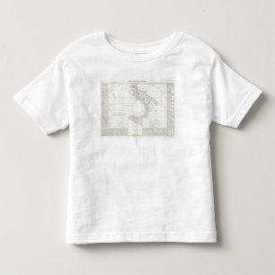 Camiseta Infantil Mapa de Italia