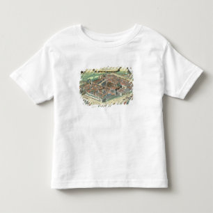 Camiseta Infantil Mapa de Leipzig, de "Civitates Orbis Terrarum"