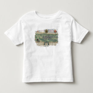 Camiseta Infantil Mapa de Liege, de "Civitates Orbis Terrarum" por G
