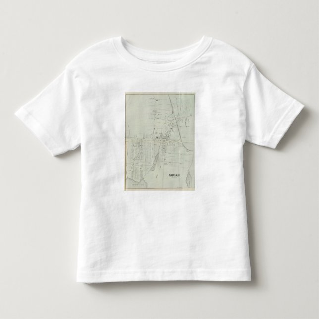 Camiseta Infantil Mapa de Manasquan, New-jersey (Frente)
